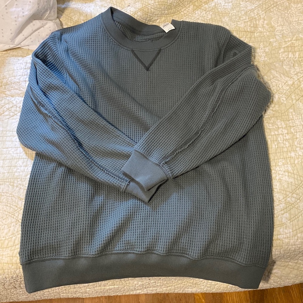 Aerie Waffle Crew Neck NWT